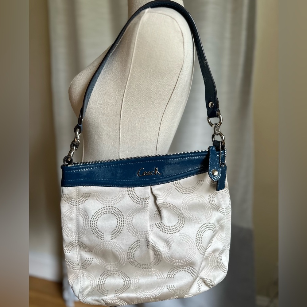 Coach canvas shoulder/crossbody bag